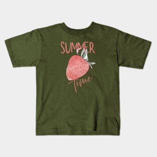 summer strawberry Kids T-Shirt